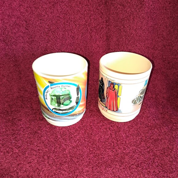 Vtg Deka 80's Star Wars Return of the Jedi&The Empire Strikes Back Plastic Mugs - Picture 2 of 16